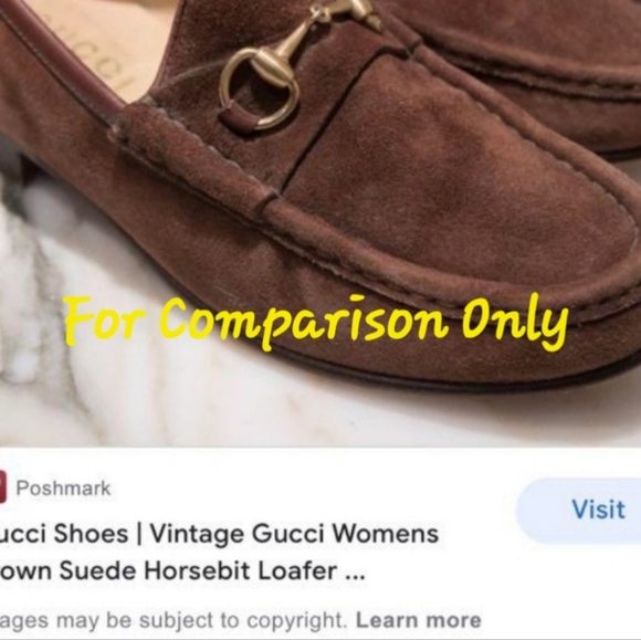 Vtg Gucci Like Van Eli Frolicca Horse Bits Brown Suede Loafers Sz 9M EUC - Picture 6 of 14